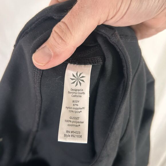 Athleta Leggings Women's Medium Black Pull On Nylon Blend Mid Rise - Picture 8 of 8